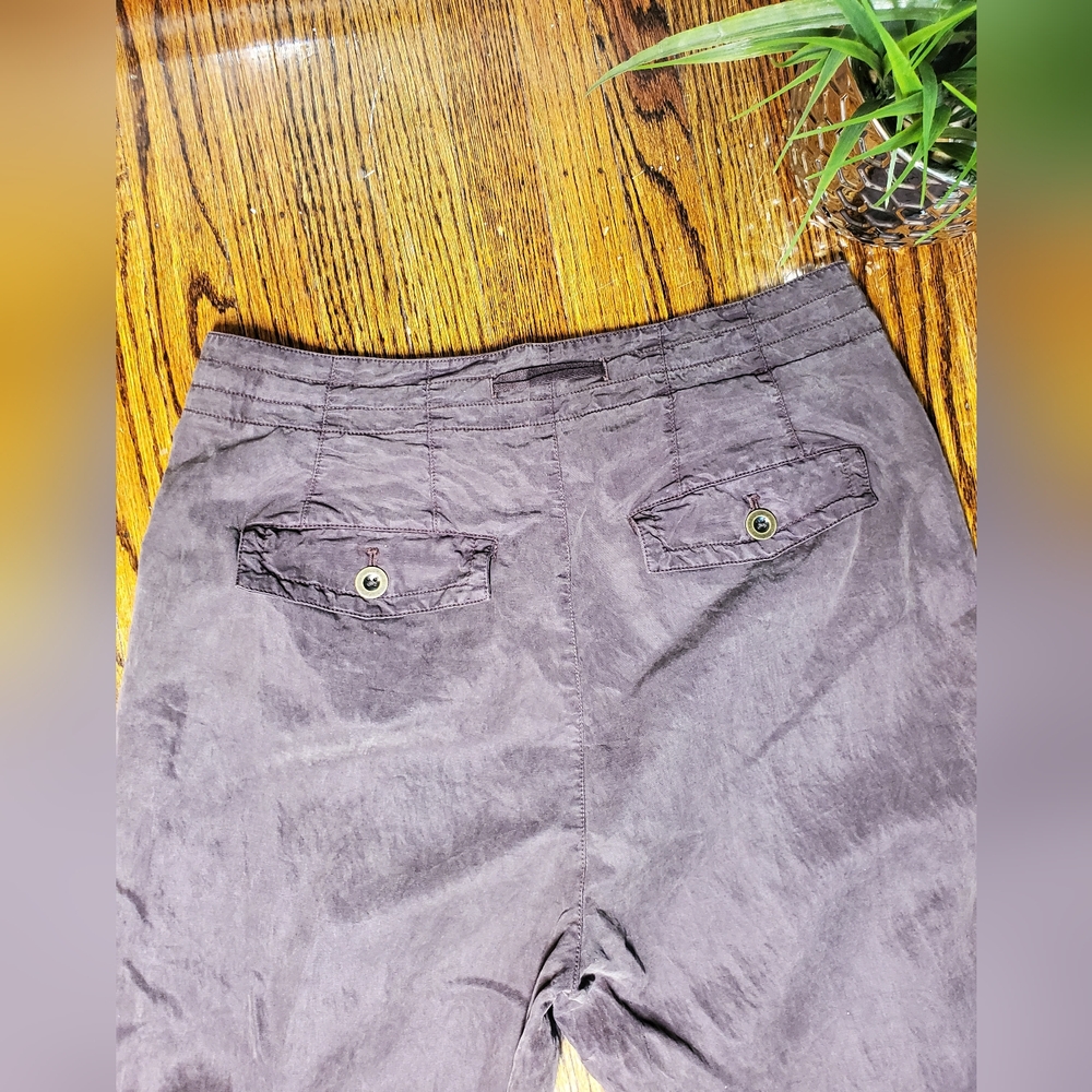 Anthropologie Women's Slouchy Aviator Jogger Pants Browm Size 12 - Picture 13 of 14